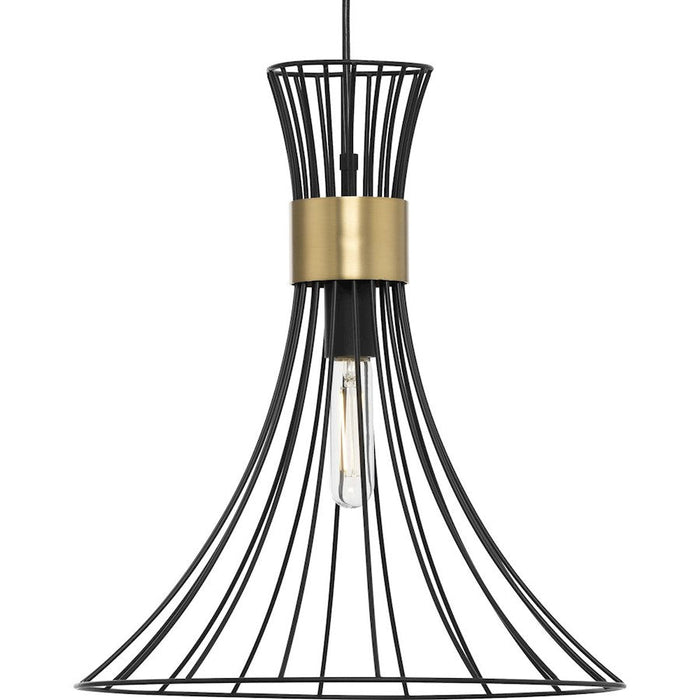 Progress Lighting Lorin 1 Light Black/Metal Pendant - P500365-31M