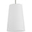 Progress Lighting Clarion 1-Light Pendant, Nickel/Etched White - P500430-009