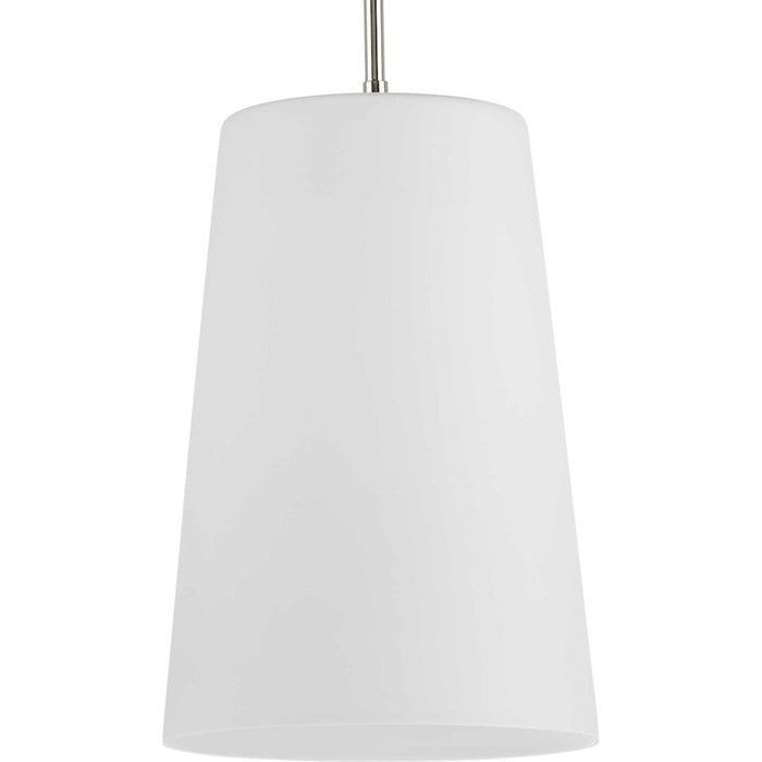 Progress Lighting Clarion 1-Lt Pendant, Polished NK/Etched White - P500430-104