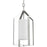 Progress Lighting Vertex 1-Lt Foyer Light, Nickel/Etched White - P500433-009