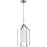 Progress Lighting Vertex 1-Light Foyer Light, Nickel/Etched White