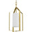 Progress Lighting Vertex 1-Light Foyer Light, Gold/Etched White - P500433-191