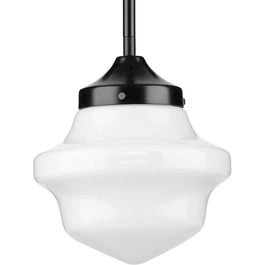 Progress Lighting School House 1-Light Mini-Pendant, Black Opal - P5196-31M