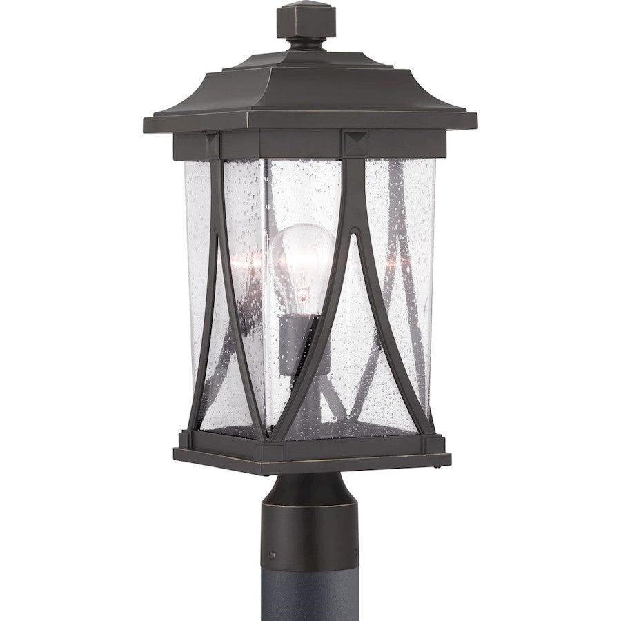 Progress Lighting Abbott 1-Light Post Lantern, Seeded