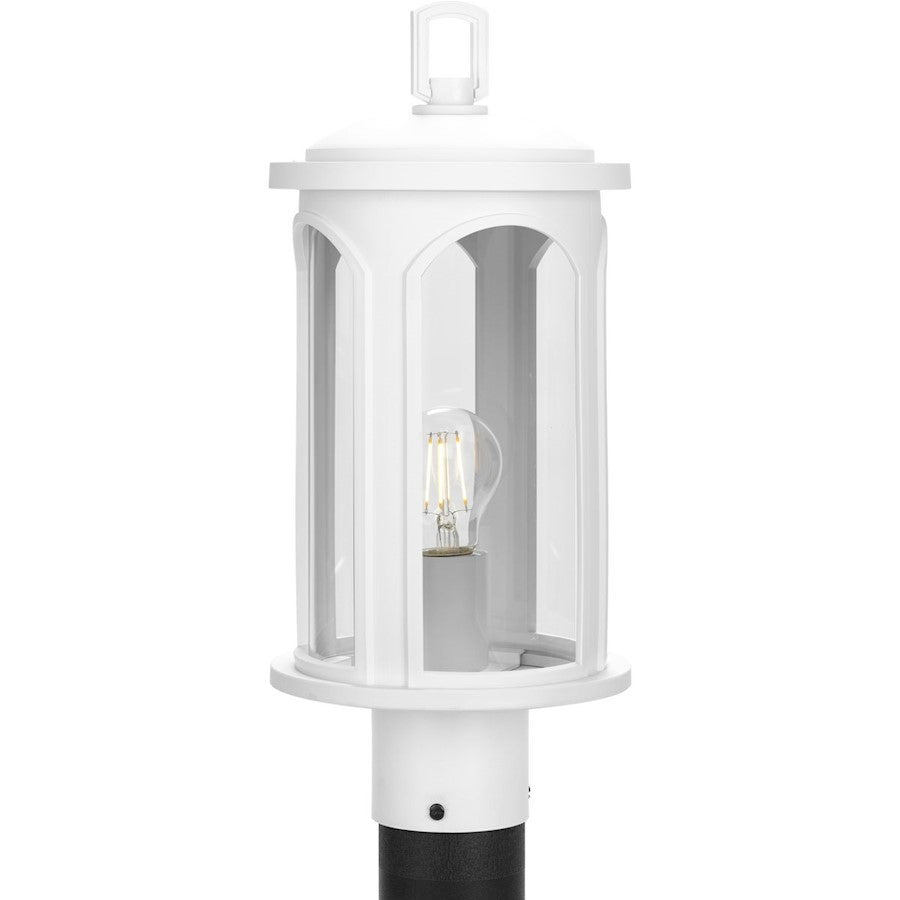 Progress Lighting Gables 1-Lt Coastal WH/Clear Outdoor Post-Lt - P540033-028