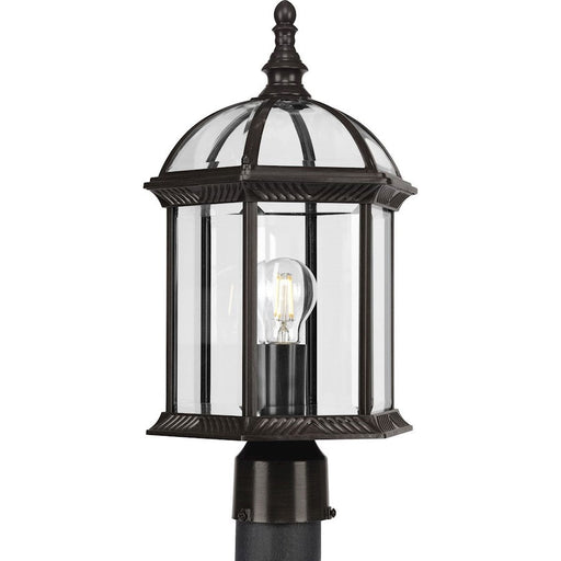 Progress Lighting Dillard 1-Lt Trad BZ/Clear Outdoor Post-Lt - P540099-020