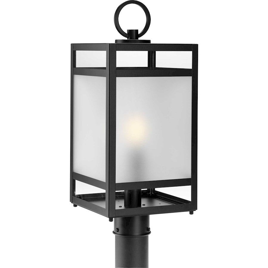 Progress Lighting Parrish 1-Lt Outdoor Post Light, BK Clear/Etched - P540105-31M