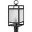 Progress Lighting Parrish 1-Light Outdoor Post Light, Black Clear/Etched