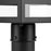 Progress Lighting Parrish 1-Light Outdoor Post Light, Black Clear/Etched