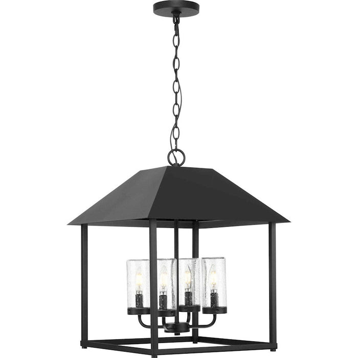Progress Lighting Chapel 4-Light Outdoor Pendant, Black