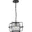 Progress Lighting Keegan 1-Light Outdoor Hanging Lantern, Black/Clear