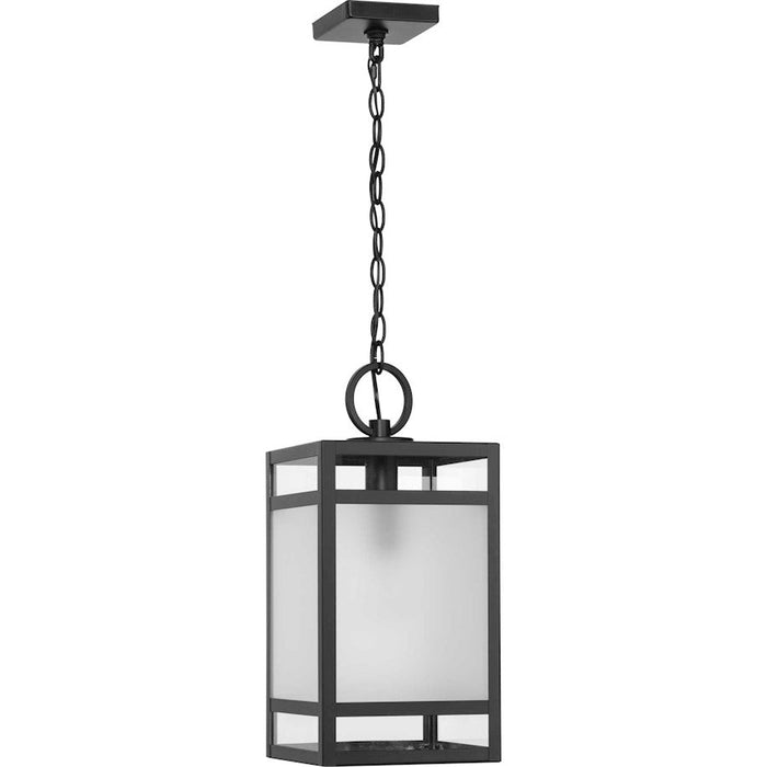 Progress Lighting Parrish 1-Light Outdoor Hanging Lantern, Black/Etched