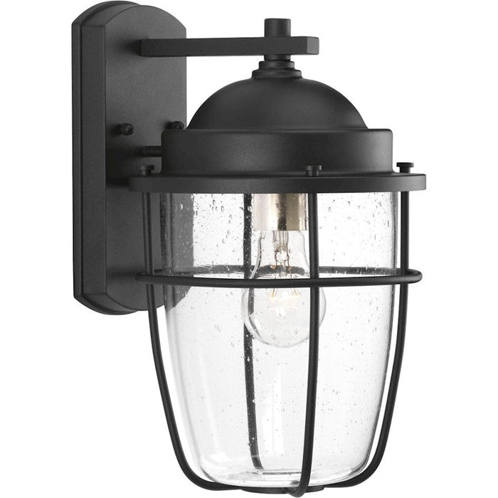 Progress Lighting Holcombe Wall Lantern, Black