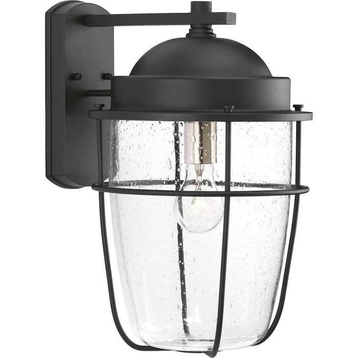 Progress Lighting Holcombe Wall Lantern, Black