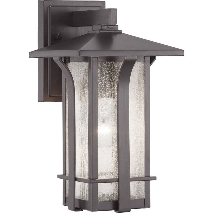 Progress Lighting Cullman Wall Lantern, Seeded/Bronze