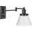 Progress Lighting Hinton Small Black Swing Arm Wall Light, Seeded - P710084-031