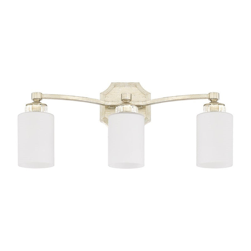 OPEN BOX ITEM: Capital Lighting Olivia 3 Light Vanity, Winter Gold, Soft White