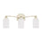 OPEN BOX ITEM: Capital Lighting Olivia 3 Light Vanity, Winter Gold, Soft White