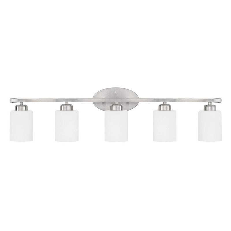OPEN BOX ITEM: HomePlace by Capital Dixon 5 Light Vanity, Nickel - 115251BN-338
