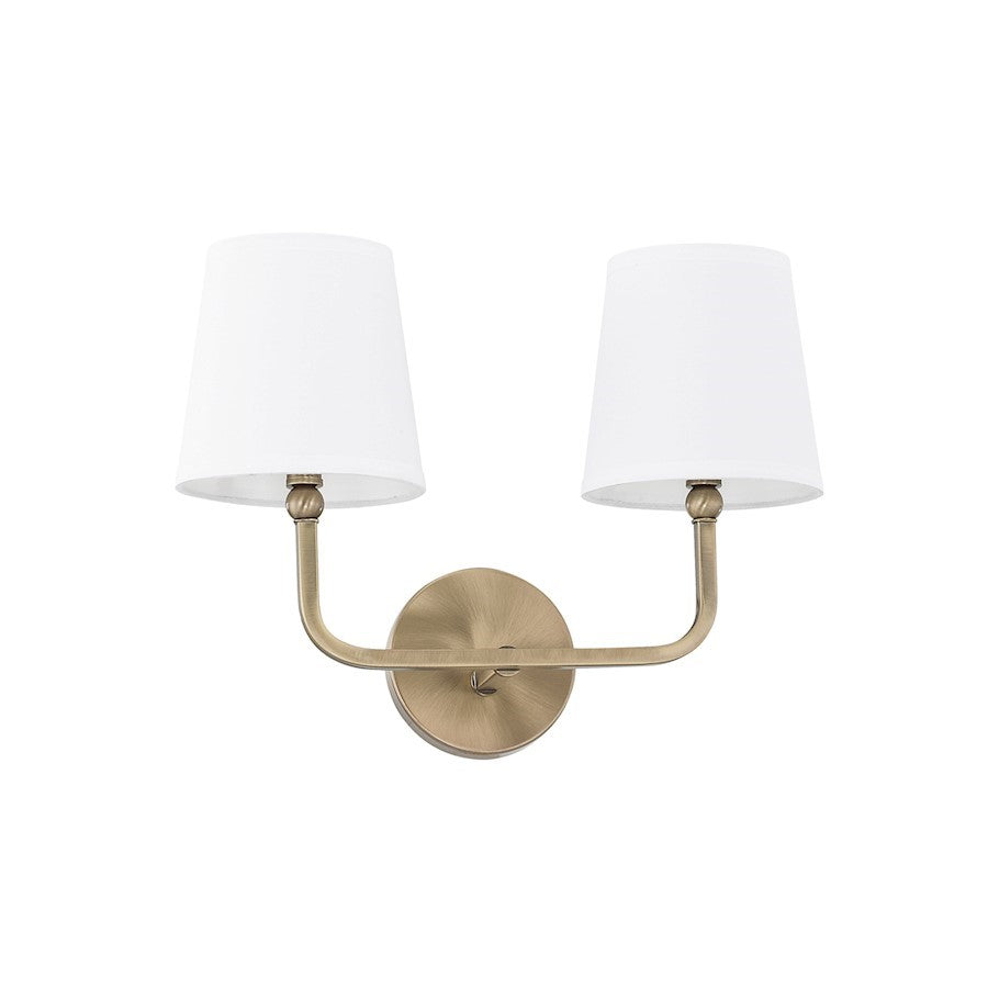 OPEN BOX ITEM: Capital Lighting Dawson 2 Light Vanity, Aged BR - CL119321AD-674