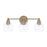 OPEN BOX ITEM: Capital Lighting Mid-Century 3 Light Vanity, Brass - 121131AD-426