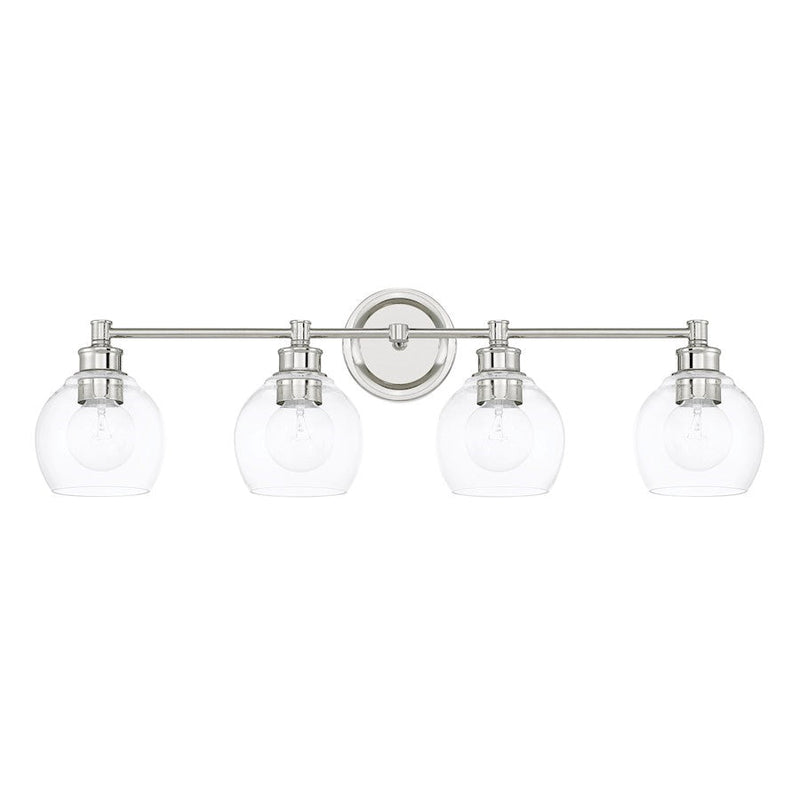 OPEN BOX ITEM: Capital Lighting Mid-Century 4 Light Vanity, PN - CL121141PN-426