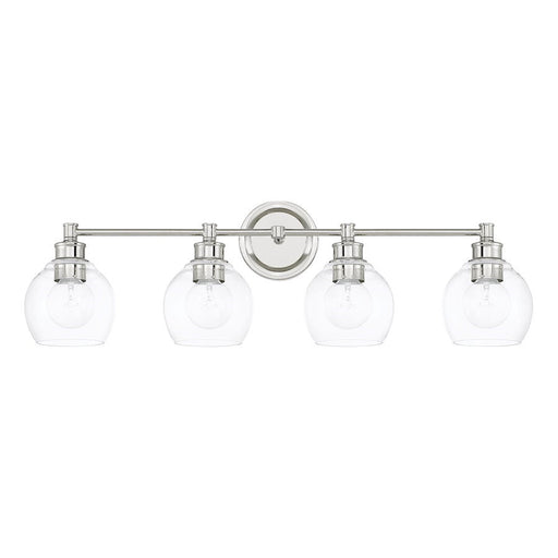 OPEN BOX ITEM: Capital Lighting Mid-Century 4 Light Vanity, PN - CL121141PN-426