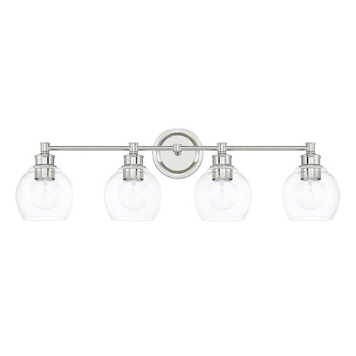 OPEN BOX ITEM: Capital Lighting Mid-Century 4 Light Vanity, PN - CL121141PN-426