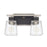 OPEN BOX ITEM: Capital Lighting Tux 2 Light Vanity, Black Tie - 125221BT-445