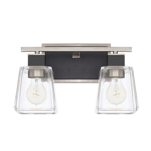 OPEN BOX ITEM: Capital Lighting Tux 2 Light Vanity, Black Tie - 125221BT-445