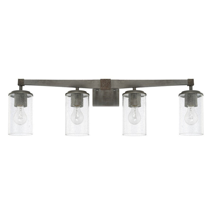 OPEN BOX ITEM: Capital Lighting Zac 4 Light Vanity, Urban Grey - CL125941UG-435