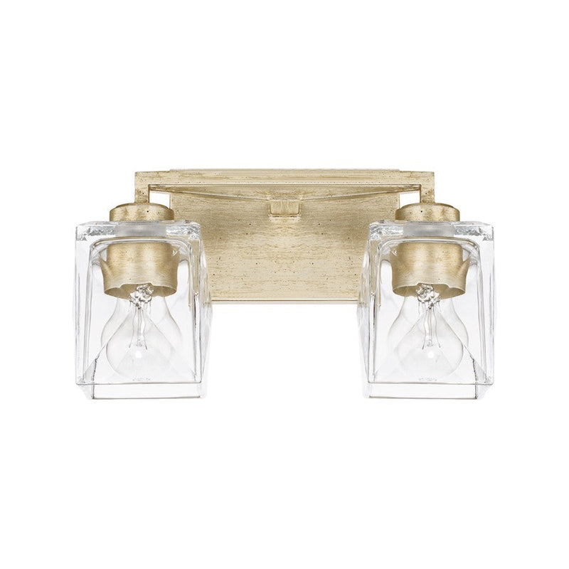 OPEN BOX ITEM: Capital Lighting Karina 2 Light Vanity, Gold - CL128121WG-459