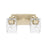 OPEN BOX ITEM: Capital Lighting Karina 2 Light Vanity, Gold - CL128121WG-459