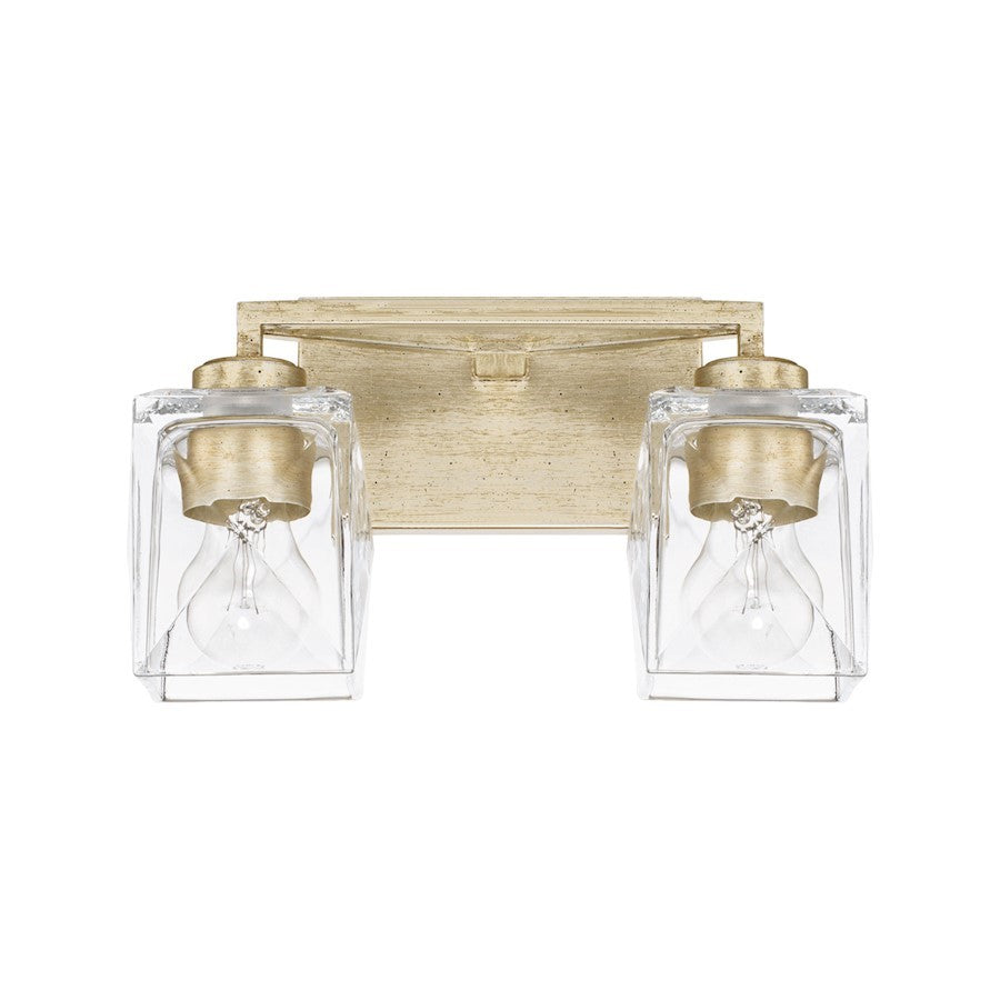 OPEN BOX ITEM: Capital Lighting Karina 2 Light Vanity, Gold - CL128121WG-459