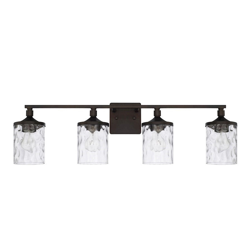 OPEN BOX ITEM: HomePlace by Capital Lighting Colton 4 Light Vanity, Bronze