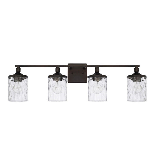 OPEN BOX ITEM: HomePlace by Capital Lighting Colton 4 Light Vanity, Bronze