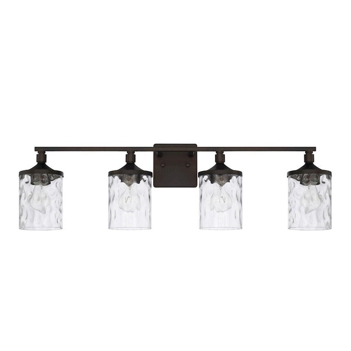 OPEN BOX ITEM: HomePlace by Capital Lighting Colton 4 Light Vanity, Bronze