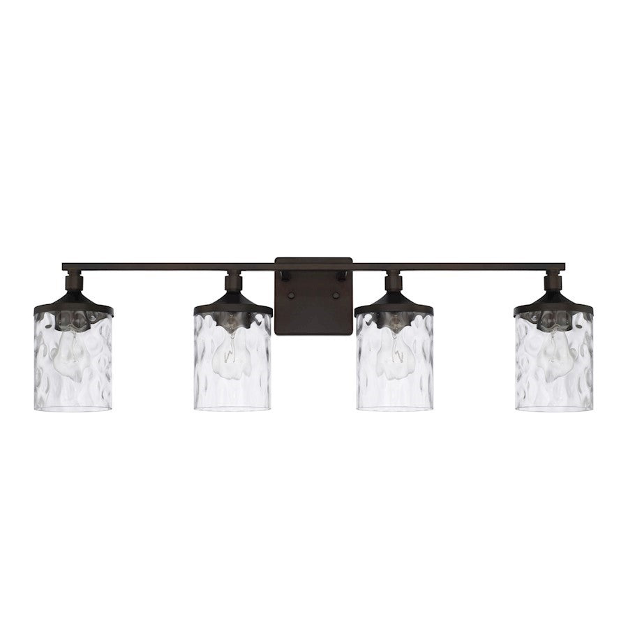 OPEN BOX ITEM: HomePlace by Capital Lighting Colton 4 Light Vanity, Bronze