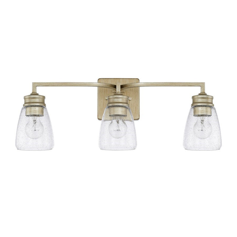 OPEN BOX ITEM: HomePlace by Capital Newbury 3 Light Vanity, GD - CL129031WG-453