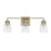 OPEN BOX ITEM: HomePlace by Capital Newbury 3 Light Vanity, GD - CL129031WG-453