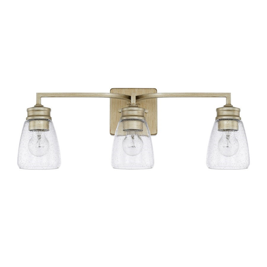 OPEN BOX ITEM: HomePlace by Capital Newbury 3 Light Vanity, GD - CL129031WG-453