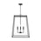 OPEN BOX ITEM: Capital Lighting Clint 4 Light Pendant, Black Iron - CL337341BI