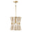 OPEN BOX ITEM: Capital Lighting Bianca 1 Light Pendant, Rope/Brass - CL341111NP