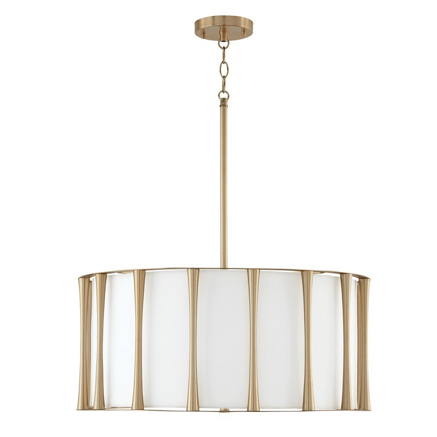 OPEN BOX ITEM: Capital Lighting Bodie 4 Light Pendant, Matte Brass - CL344641MA