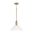 OPEN BOX ITEM: Capital Lighting Greer 1 Light Pendant, Aged Brass/Clear