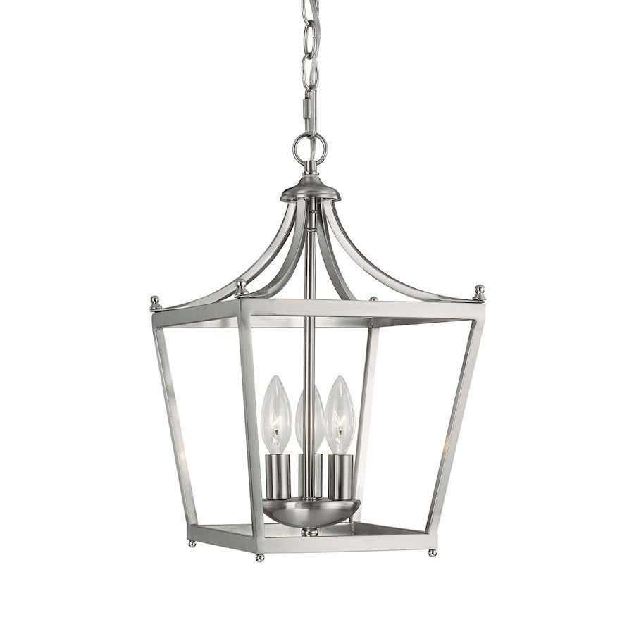 OPEN BOX ITEM: Capital Lighting Stanton 3-Lt Foyer Fixture, BN - 4036BN