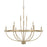 OPEN BOX ITEM: HomePlace by Capital Lighting Greyson 12 Light Chandelier, Brass