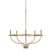 OPEN BOX ITEM: HomePlace by Capital Greyson 5 Light Chandelier, Brass - 428551AD