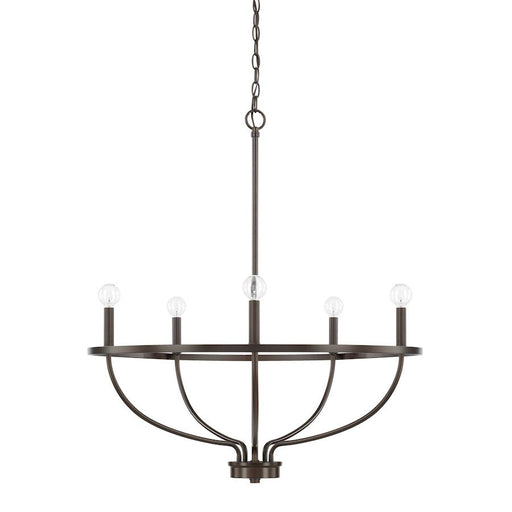 OPEN BOX ITEM: HomePlace by Capital Greyson 5 Lt Chandelier, Bronze - CL428551BZ