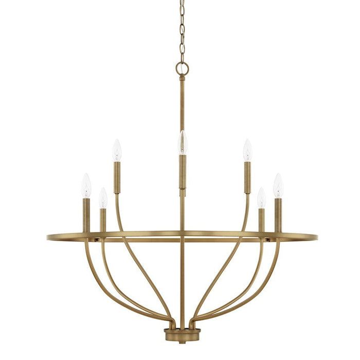 OPEN BOX ITEM: HomePlace by Capital Greyson 8 Light Chandelier, BS - CL428581AD